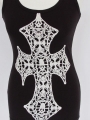 Ladies Flower Cross Vest