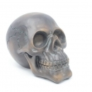 Exotic Black Art Skull (Large) - Bronze Finish