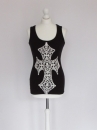 Ladies Flower Cross Vest
